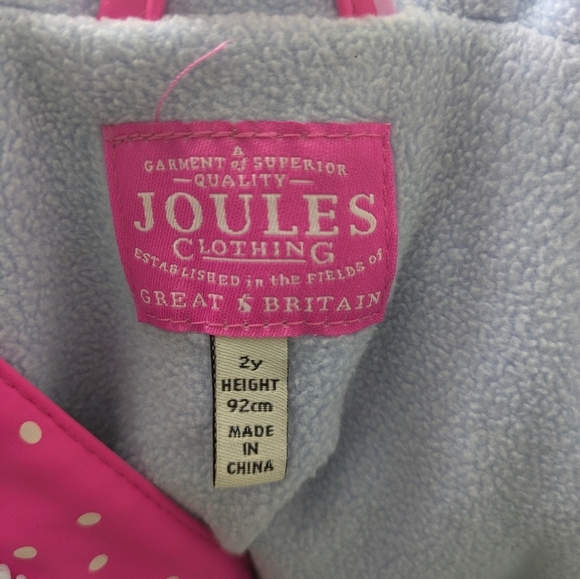 Joules Horse Equestrian Fleece Lined Coat Raincoat 2 - Picture 6 of 7